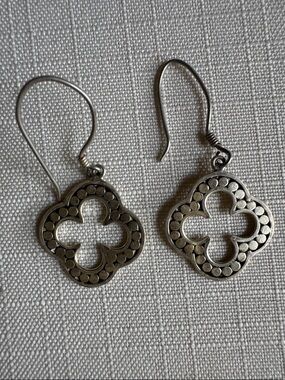 Kathy Kamei Silver Clover Earrings